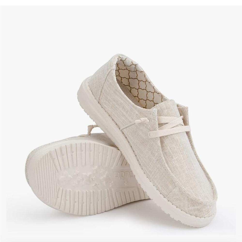 Hey Dude Wendy Sparkling Gold Shoes Size 8